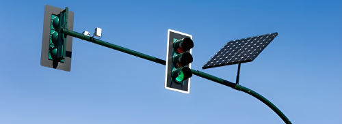 Фото Светофор, который работает от аккумулятора — нужен ли?