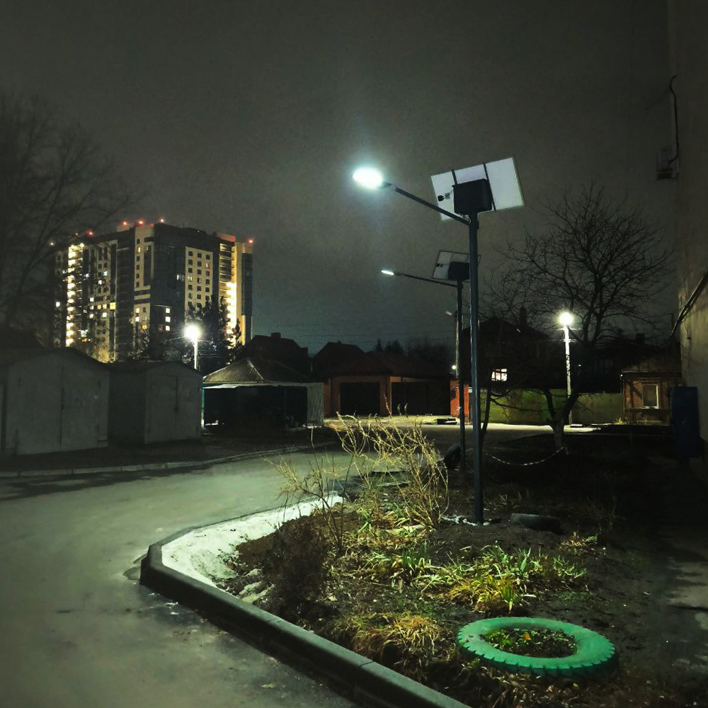 фото Автономный уличный светильник на солнечных батареях АПС1 80