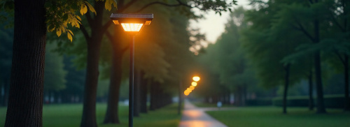 Фото Уличное автономное освещение на солнечных батареях: современное решение для улиц, парков и дачных участков